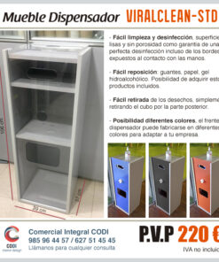 Mueble Dispensador protección Covid-19