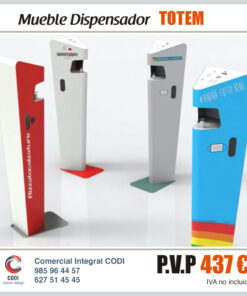 Mueble Dispensador TOTEM protección Covid-19