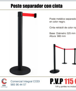 Poste separador protección Covid-19