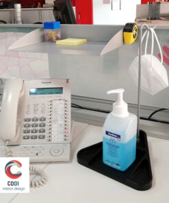 Soporte para gel y mascarilla COVID 19 en Comercial Integral CODI