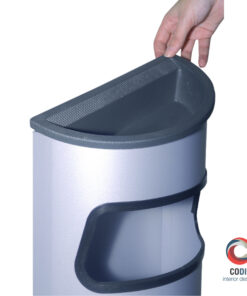 Cenicero - papelera metálico