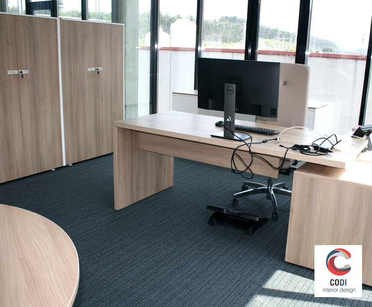 Instalación oficinas Astufeito en Avilés, Asturias por Comercial Integral CODI