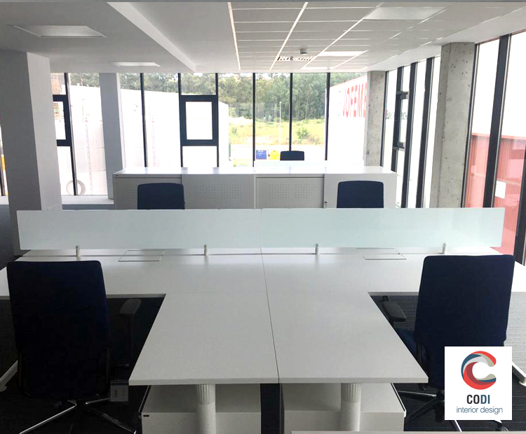 Instalación oficinas Astufeito en Avilés, Asturias por Comercial Integral CODI
