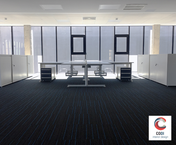 Instalación oficinas Astufeito en Avilés, Asturias por Comercial Integral CODI